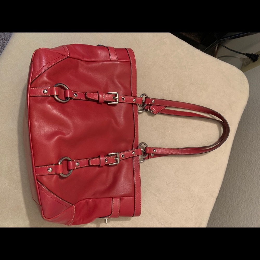 Red Coach Purse - Picture 4 of 7